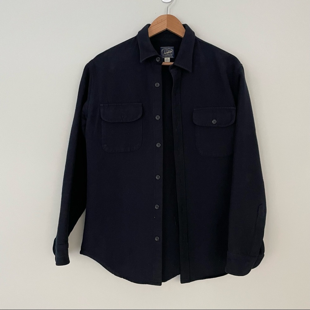 J Crew will navy blue shirt jacket